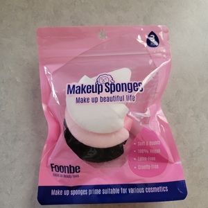 Triangle makeup powder puff blender 3 pack new